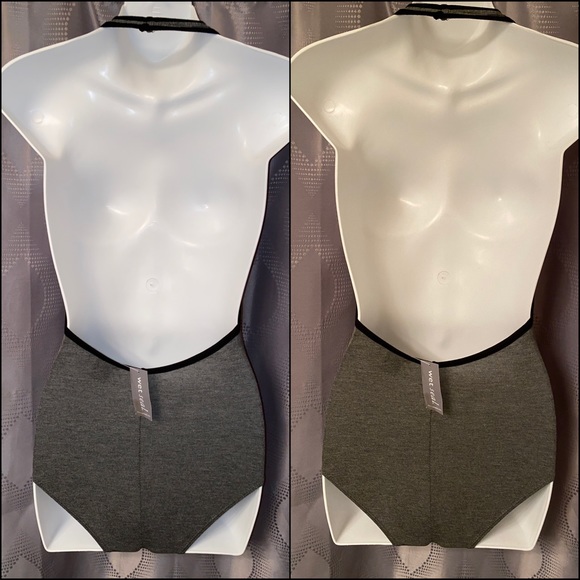 **TWO FOR ONE** Gray & Black Wet Seal Bodysuits S - Picture 4 of 5